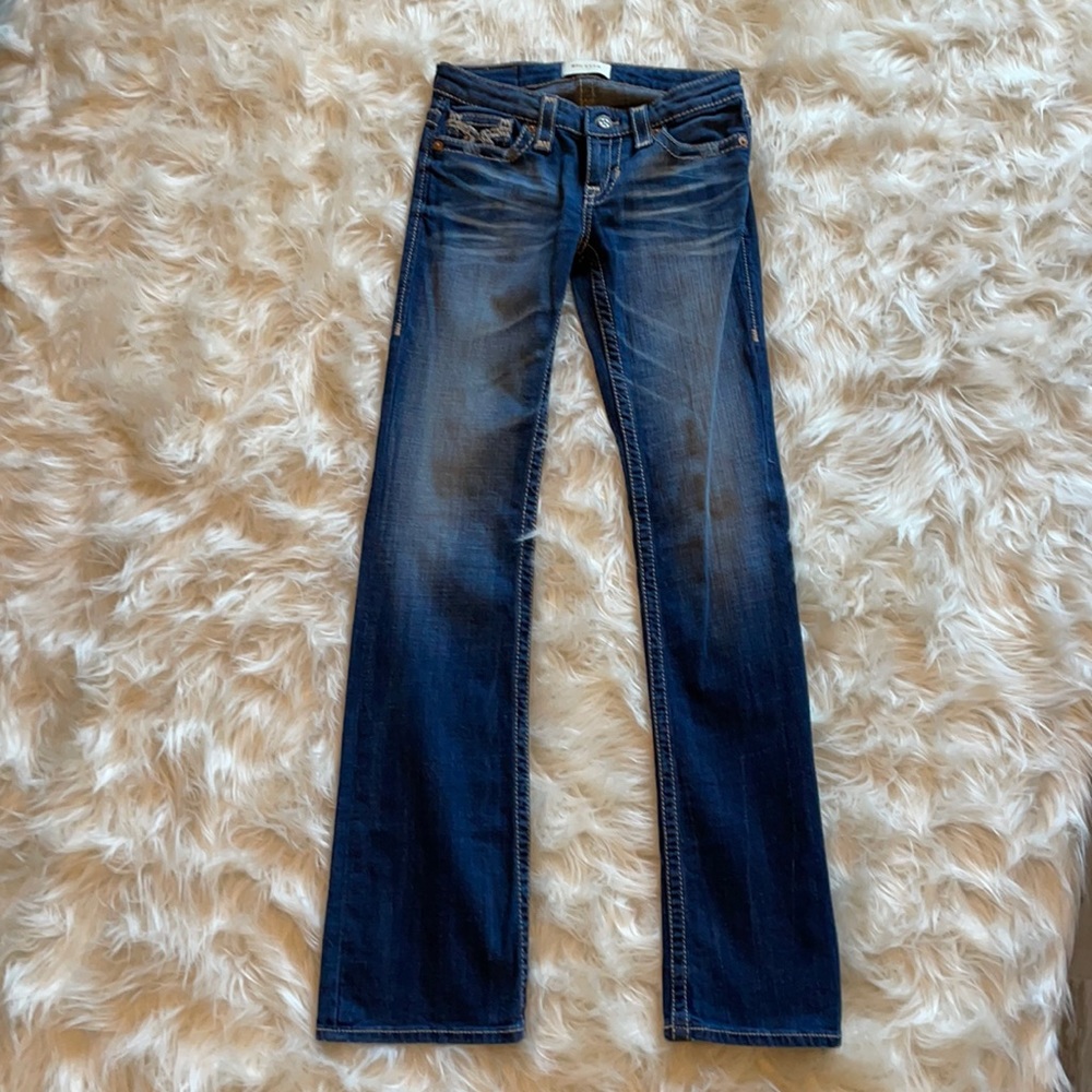 Gentle used Big Star Jeans.